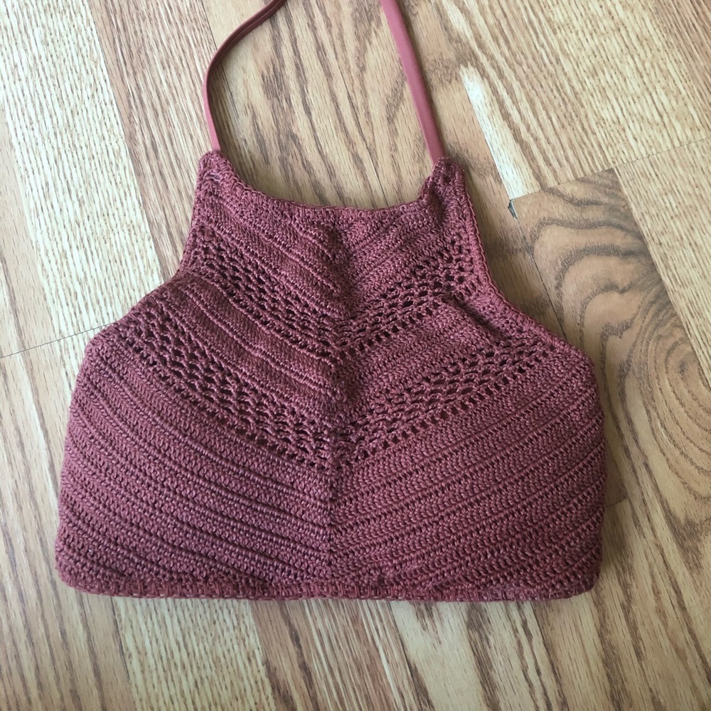 High-neck bikini top